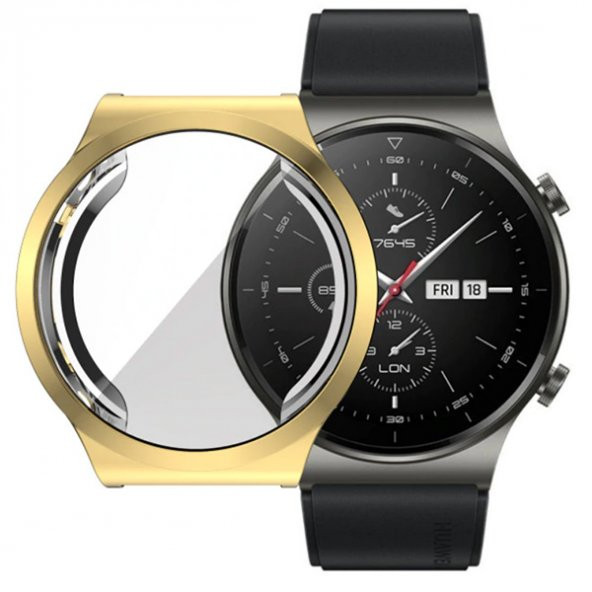 Ally Huawei Watch GT 2 Pro 360 Koruma Ultra İnce Silikon Kılıf - 1
