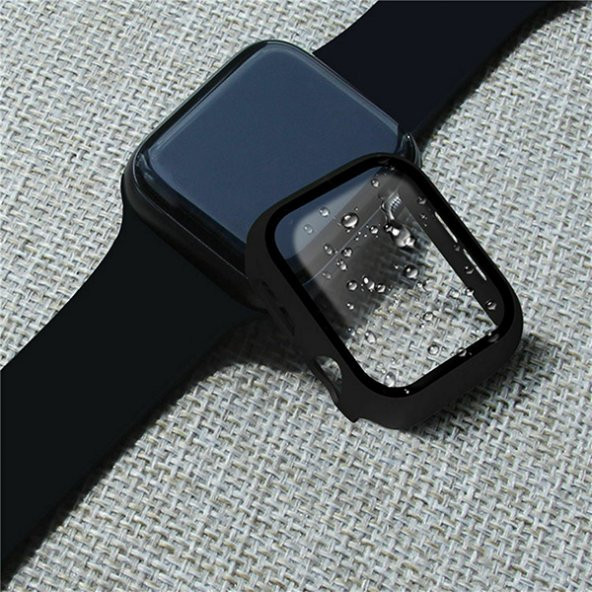 ALLY Apple Watch 4-5-6 40mm Silikon Kordon Kayış ve Ekran Koruyucu Kılıf - 4