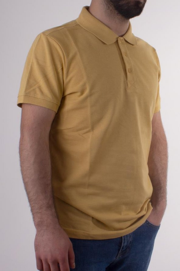 TWİSTER JEANS 1230 SAFRAN  POLO YAKA ERKEK T-SHİRT