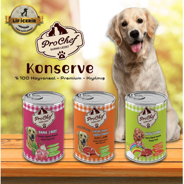 Prochef 24 Adet Yetişkin Dana Etli Kıyılmış Kedi Maması ( 415 Gr 24'lü Pro Chef Konserve Yaş Mama ) - 4