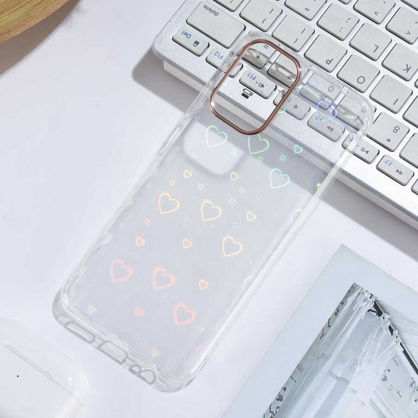 Xiaomi Redmi Note 10 Kılıf Hologram Desenli Şeffaf Sert Kapak - 5