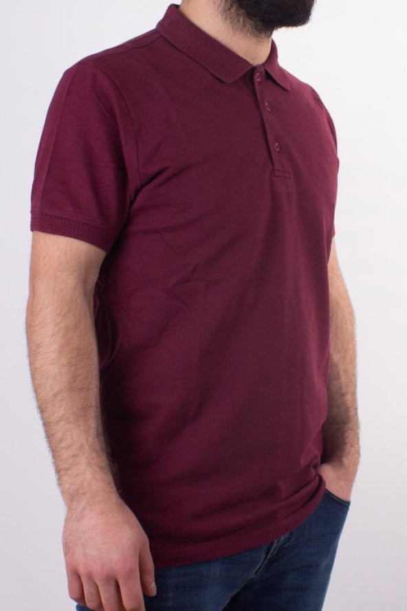 TWİSTER JEANS 1821 MÜRDÜM  POLO YAKA ERKEK T-SHİRT