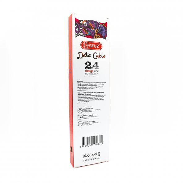 Winex CA30 USB to Lightning Hızlı Data ve Şarj Kablosu 2.4A Kırmızı - 4