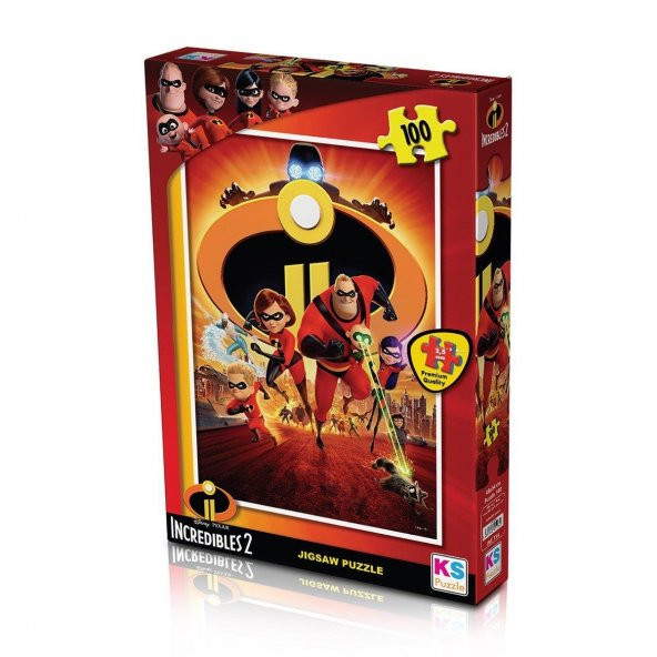 Puzzle INC714 Ks PIncredibles / 100 Parça Puzzle