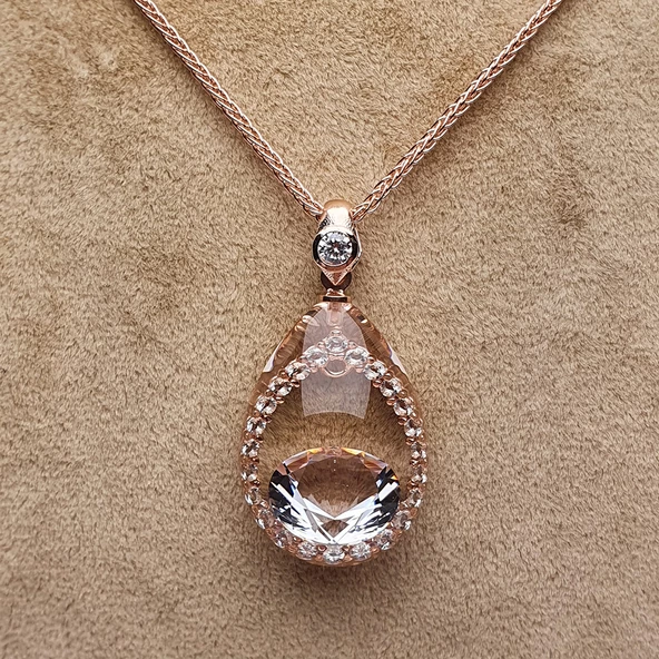 NusMond003 (Beyaz Zirkon Kolye) - 3