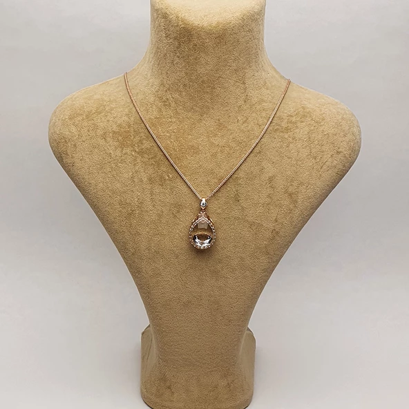 NusMond003 (Beyaz Zirkon Kolye) - 4