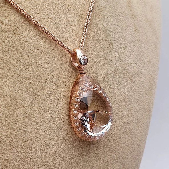 NusMond003 (Beyaz Zirkon Kolye) - 2