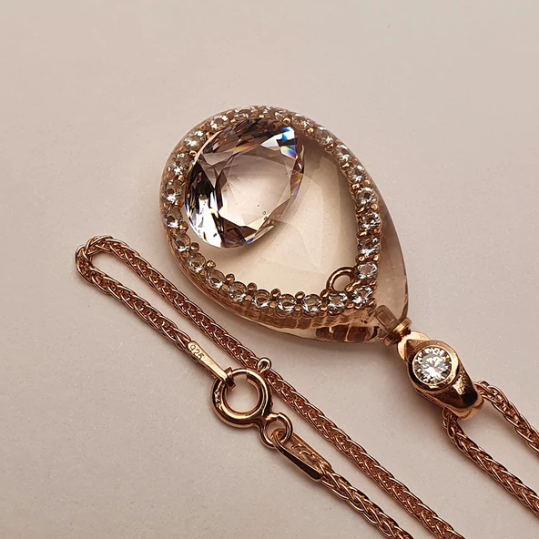 NusMond003 (Beyaz Zirkon Kolye) - 6