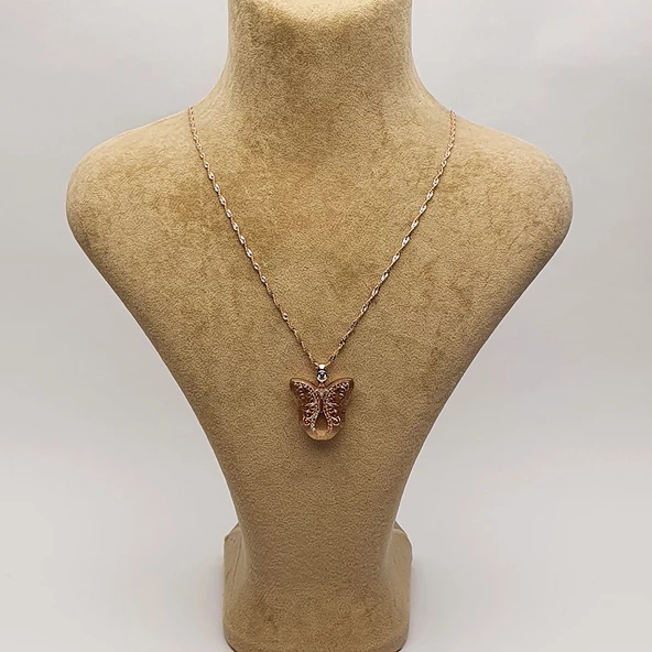 AmbeNus792 (Gümüş Kelebek Kolye) - Resim 3