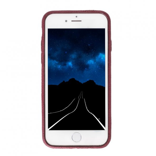 Apple iPhone 7-8-SE Uyumlu Deri Arka Kapak ROCKCC FL16