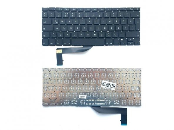 ERK-AP326TR Apple MacBook Pro A1398 Türkçe Sİyah Çercevesiz Notebook Klavyesi - Tuş Takımı