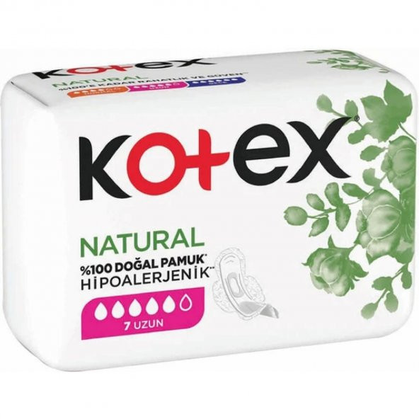 Kotex Natural Hipoalerjenik Ultra Uzun Ped 7 Adet