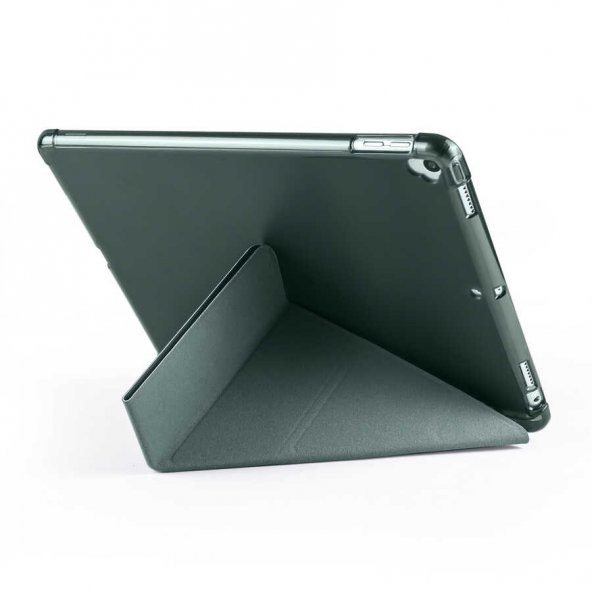 Apple iPad 10.2 2021 (9.Nesil) Kılıf Zore Tri Folding Smart With Pen Standlı Kılıf - 5