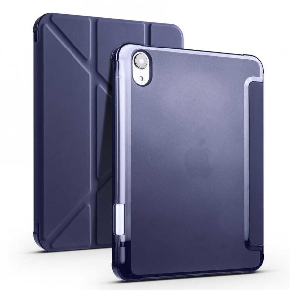 Apple iPad Mini 2021 (6.Nesil) Kılıf Zore Tri Folding Smart With Pen Standlı Kılıf - 11