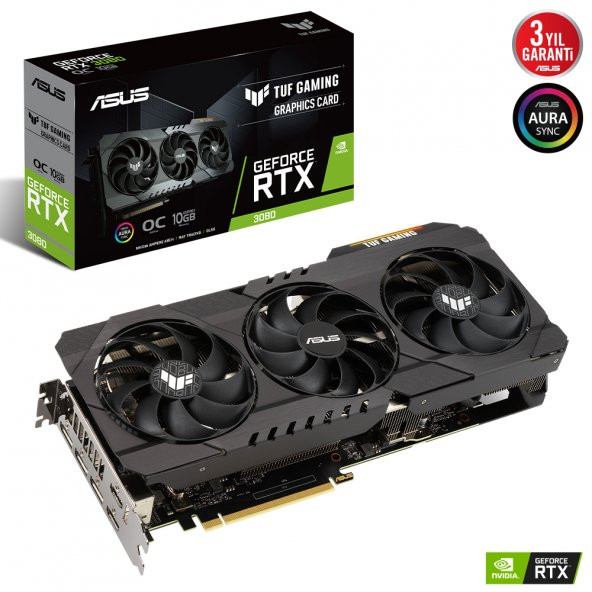 ASUS TUF-RTX3080-O10G-V2-GAMING 10GB GDDRX HDMI DP 320Bit