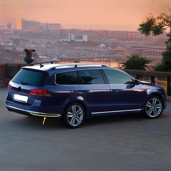 VW Passat Variant B7 2011-14 Arka Tampon Sağ Alt Krom Çıtası 3AF807460