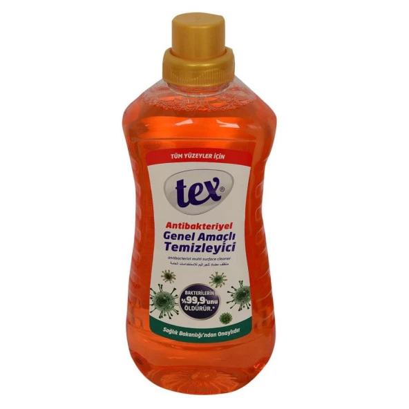 Tex Antibakteriyel Genel Amaçlı Yüzey Temizleyici Turuncu 1.5 LT