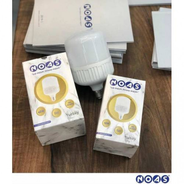 Noas 40 Watt Sanayi Tipi Led Ampul 3600 Lümen 3200 Kelvin Günışığı Renk (1 Yıl Garanti) - 2