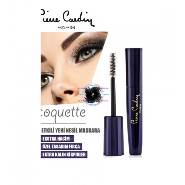 Pierre Cardin Coquette Exaggerated 3 Etkili Yeni Nesil Volume Black Maskara