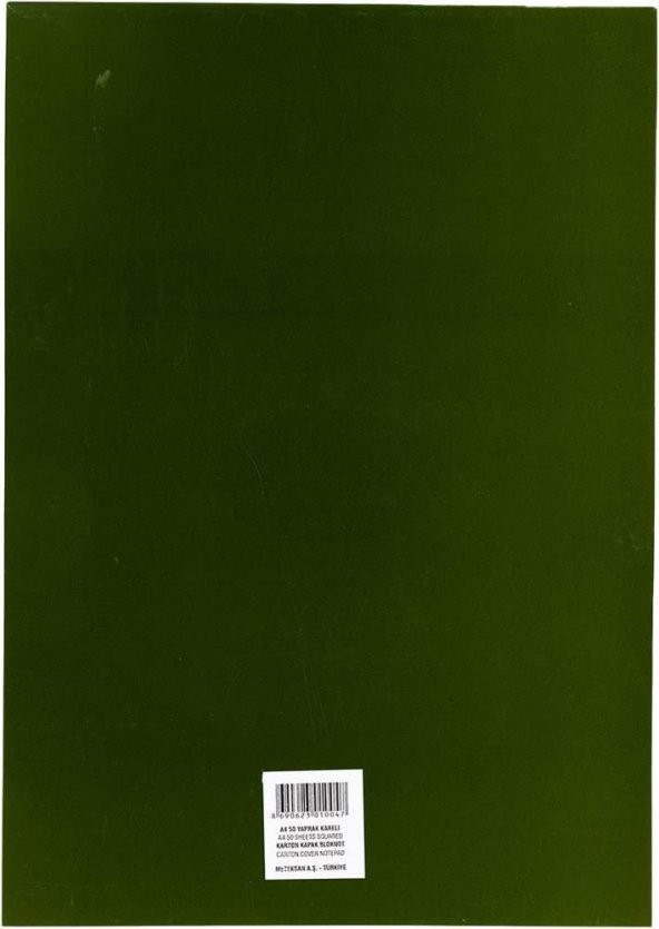 Meteksan Bloknot Karton Kapak Kareli 50 YP A4 - 2