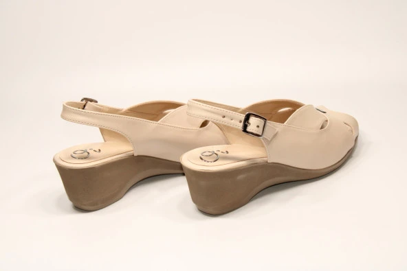 LADYPARK ORTOPEDİK DOLGU TABAN ÖNÜ ARKASI AÇIK RAHAT GÜNLÜK-KLASİK SANDALET - 8