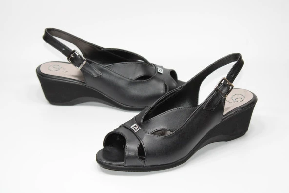 LADYPARK ORTOPEDİK DOLGU TABAN ÖNÜ ARKASI AÇIK RAHAT GÜNLÜK-KLASİK SANDALET - 11