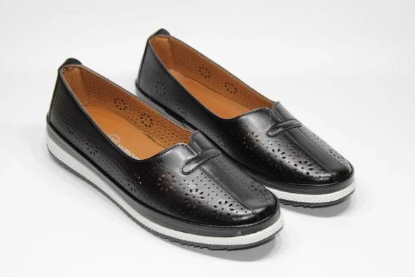 WANETTİ ORTOPEDİK KAUÇUK KAYMAZ TABAN BAĞSIZ KOLAY GİYİM KADIN ÇİÇEK DESEN GÜNLÜK BABET AYAKKABI - 5