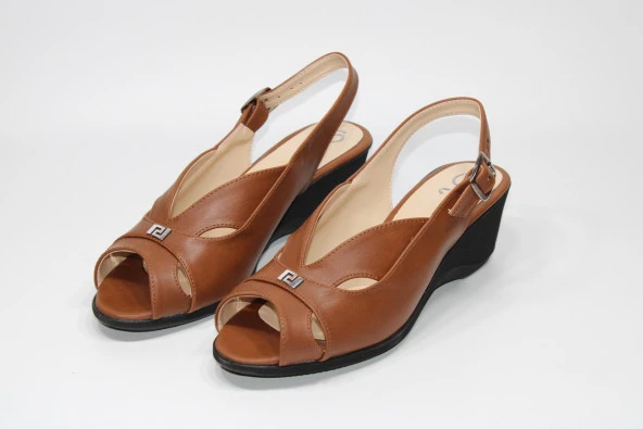 LADYPARK ORTOPEDİK DOLGU TABAN ÖNÜ ARKASI AÇIK RAHAT GÜNLÜK-KLASİK SANDALET - 3