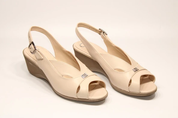 LADYPARK ORTOPEDİK DOLGU TABAN ÖNÜ ARKASI AÇIK RAHAT GÜNLÜK-KLASİK SANDALET - 5