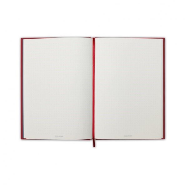 Confetti Kırmızı Sert Kapak Düz Çizgisiz Ajanda Defter - 2