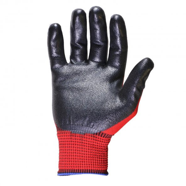 POLYESTER NİTRİL ELDİEN KIRMIZI SİYAH MAXSAFETY - 2