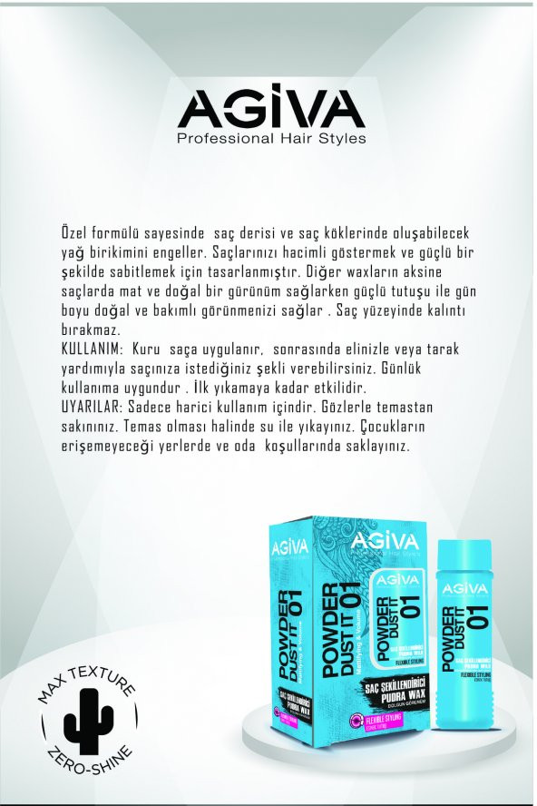 Agiva Styling Powder Pudra Esnek Tutuş 20 gr - Resim 5