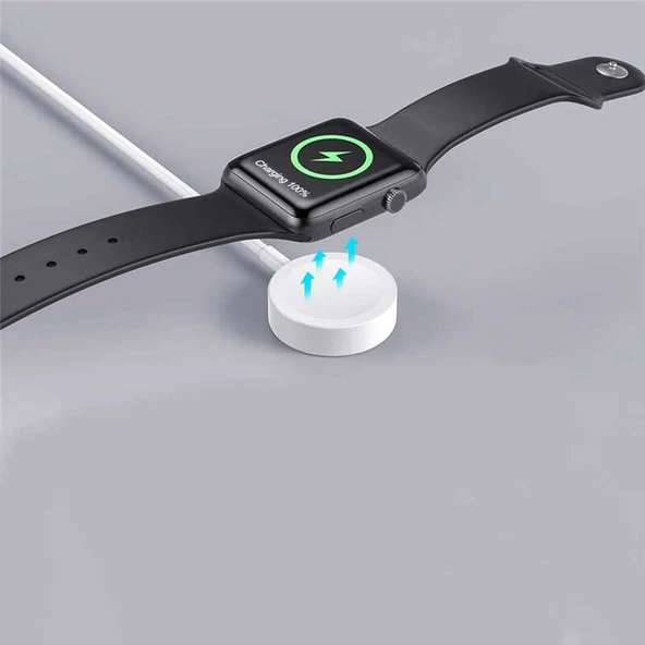 Fuchsia Akıllı Saat Wireless Şarj Kablosu Type-C Bağlantılı 1m - Resim 2