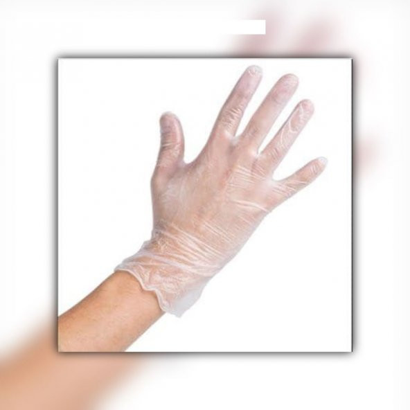 Alfoex Marka-Vinil Pudrasız Beyaz Eldiven Muayene Eldiveni Large 100lü 20 Adet - 3