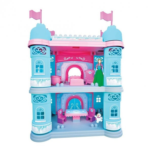 Uçar Oyuncak Buzlar Ülkesi Şato Oyun Seti 35 Parça Bloklu