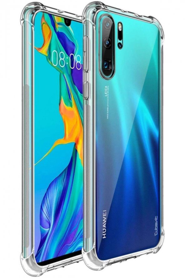 Huawei P40 Lite Anti Crash Darbeye Dayanıklı Şeffaf Silikon Kılıf