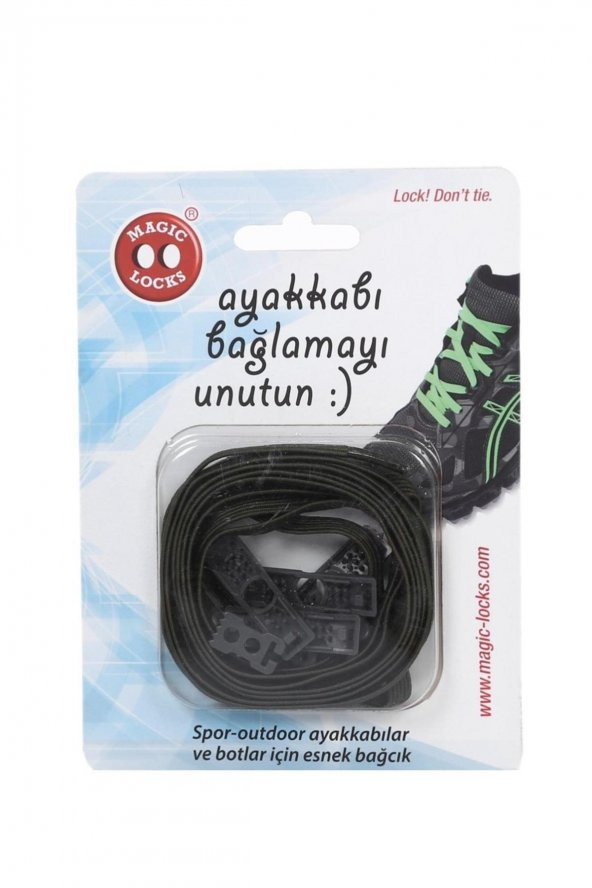 Magic Locks 18B1 - Yassı Haki Akıllı Bağcık - 2
