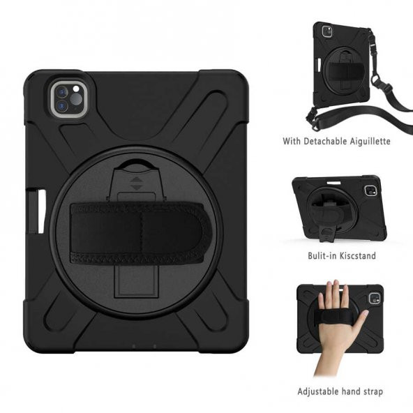 iPad Pro 11 inç 2020 Zore Defender Tablet Korumalı Silikon Kapak - 5