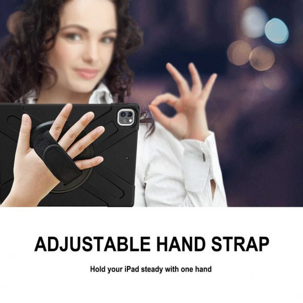 Apple iPad Pro 12.9 2020 Zore Defender Korumalı Tablet Silikon - 6