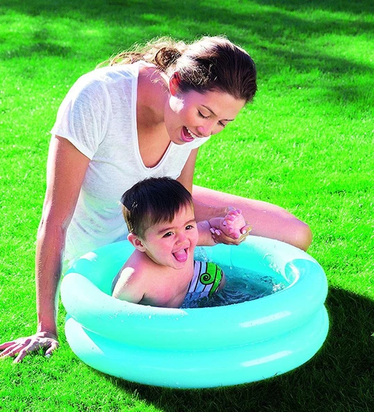Pompası ile Bestway 51061, Desenli Zeminli Şişme Çocuk Havuz SET (61x15cm) - 3