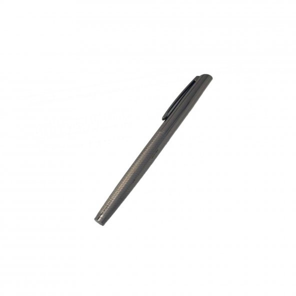 Kutulu Füme Desenli Gövdeli Metal Kapaklı Roller Kalem - 2