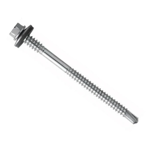 Panel Vidası 5.5X90 Pullu Çatı Vidası 100 adet Matkap Uçlu DIN7504K ürün görseli