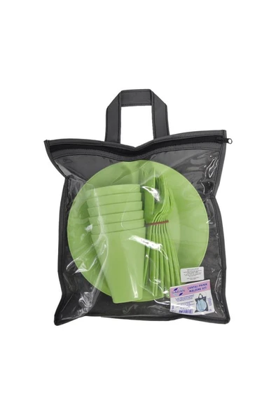 Çantalı Piknik Seti Yeşil 30 Parça ürün görseli