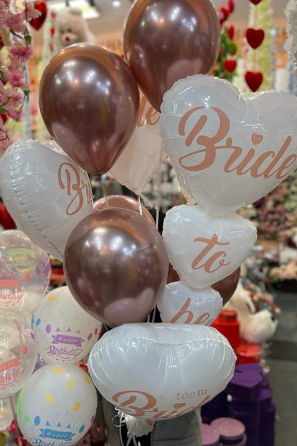 Beysüs Beyaz Bride To Be Balon Set