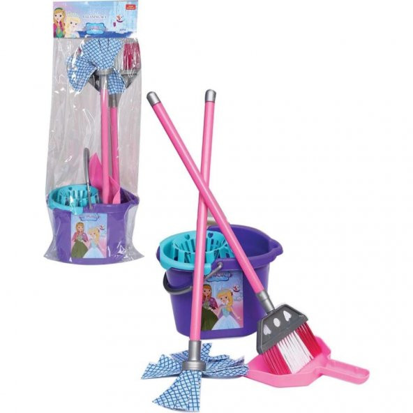 Uçar Oyuncak Buzlar Ülkesi PVC Temizlik Seti 51 cm
