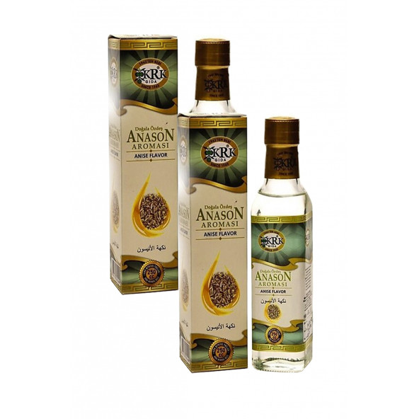 Krk Gıda Anason Aroması Cam 2 Adet x 250 ML