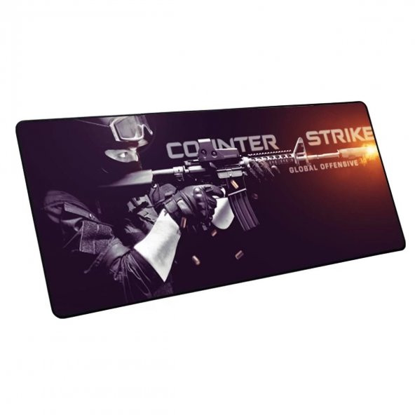 Gaming Counter Strike 70X30 Cm Dikişli Kaymaz Taban Mouse Pad Mp-7061