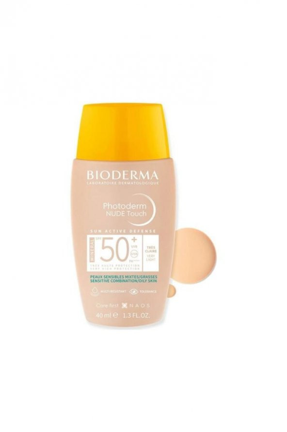 BIODERMA Photoderm Nude Touch SPF50+ Light 40 ml