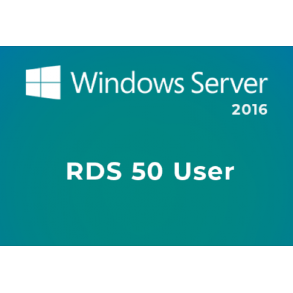 Windows Server 2016 RDS 50 User Lisans