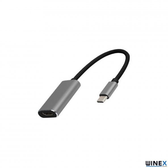 Winex ARSKY Type-C to HDTV 4K Ultra HDMI Dönüştürücü Gri - 2